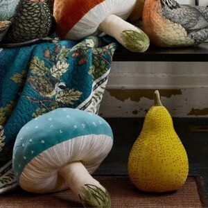 JOHN DERIAN X TARGET Beaded Velvet Pear Decorative Pillow *NEW*